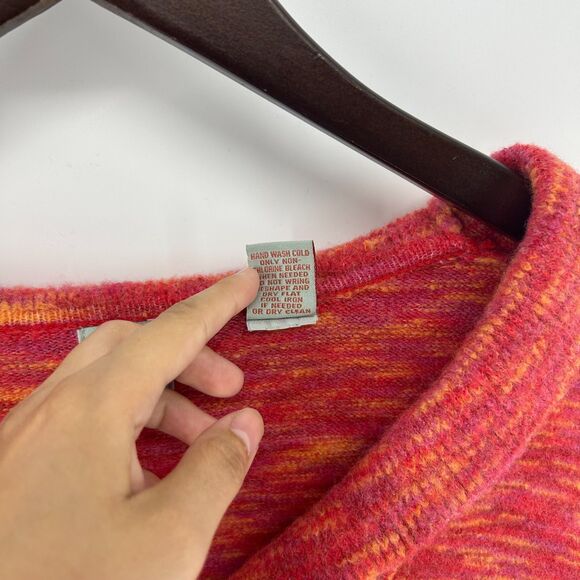 Anthropologie HWA Y2K Cropped Pink Ruffle Cardigan Women S Fairycore Bell Sleeve - Picture 5 of 10